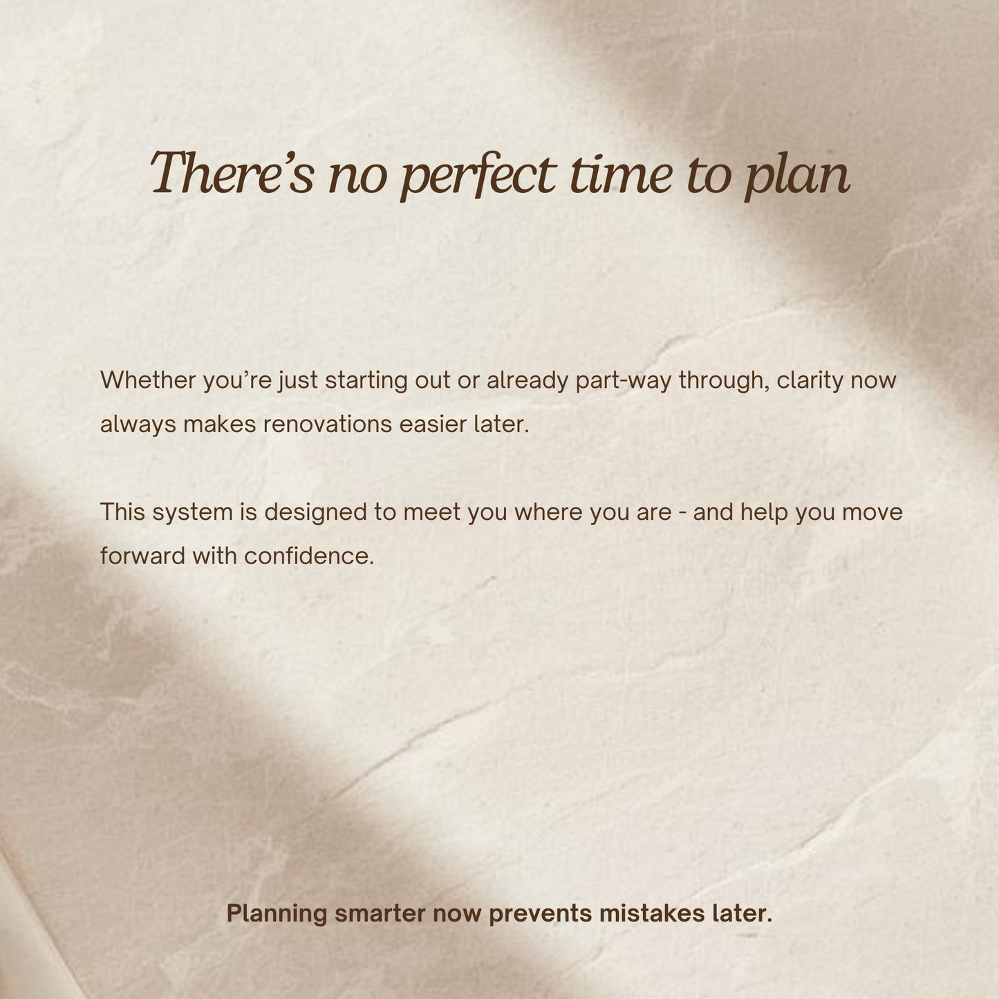 The Renovation Planning System