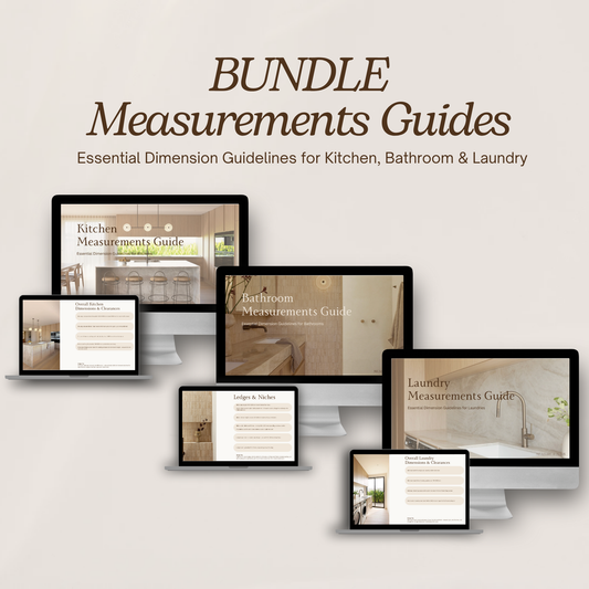 Measurements Guides -  Bundle - Kitchen, Bathroom + Laundry