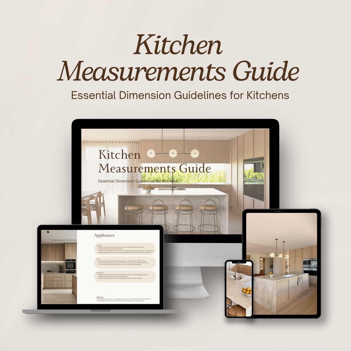 Kitchen Measurements Guide: Essential Dimensions Guidelines – Measure ...