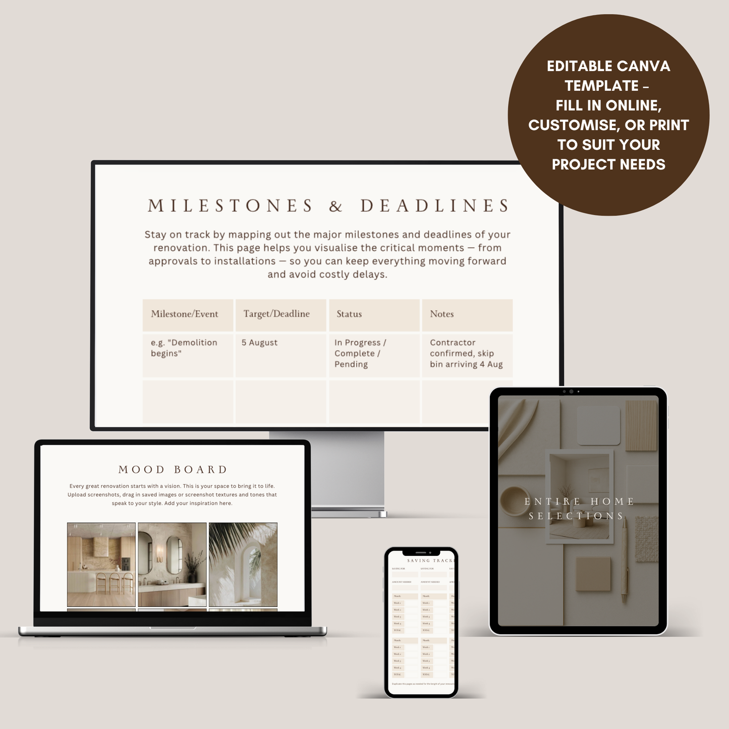 The Mini Renovation Planner