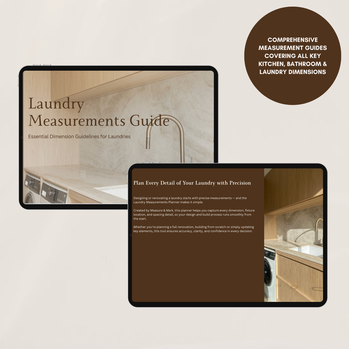 Measurements Guides -  Bundle - Kitchen, Bathroom + Laundry