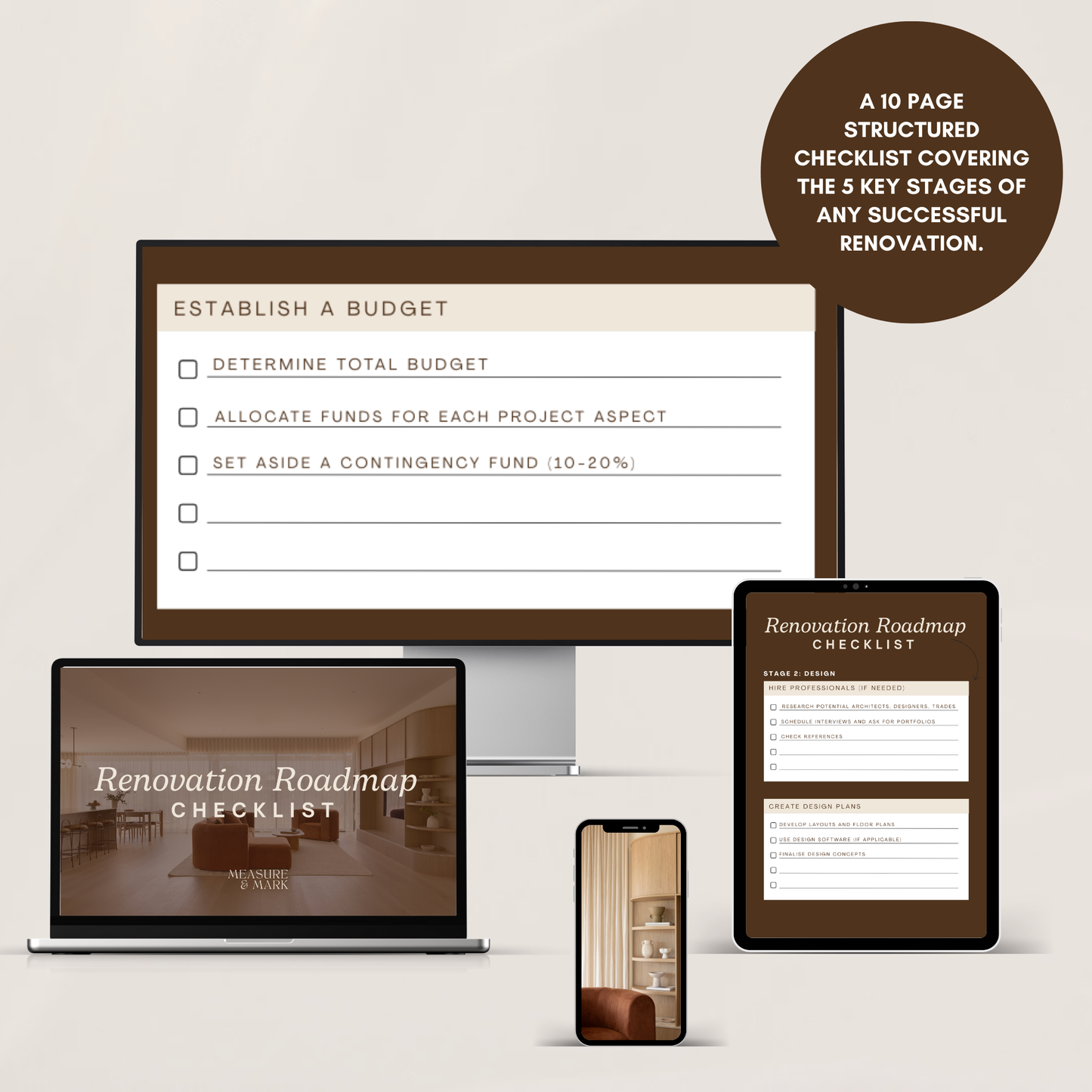 Renovation Roadmap Checklist | The step-by-step renovation guide for everyday renovators