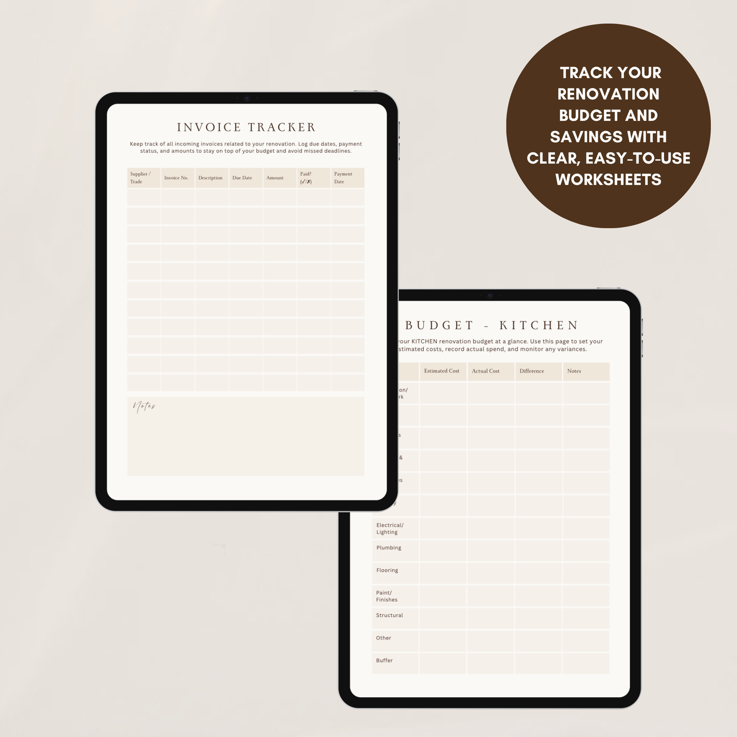The Mini Renovation Planner