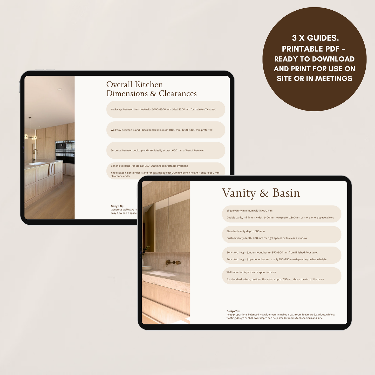 Measurements Guides -  Bundle - Kitchen, Bathroom + Laundry