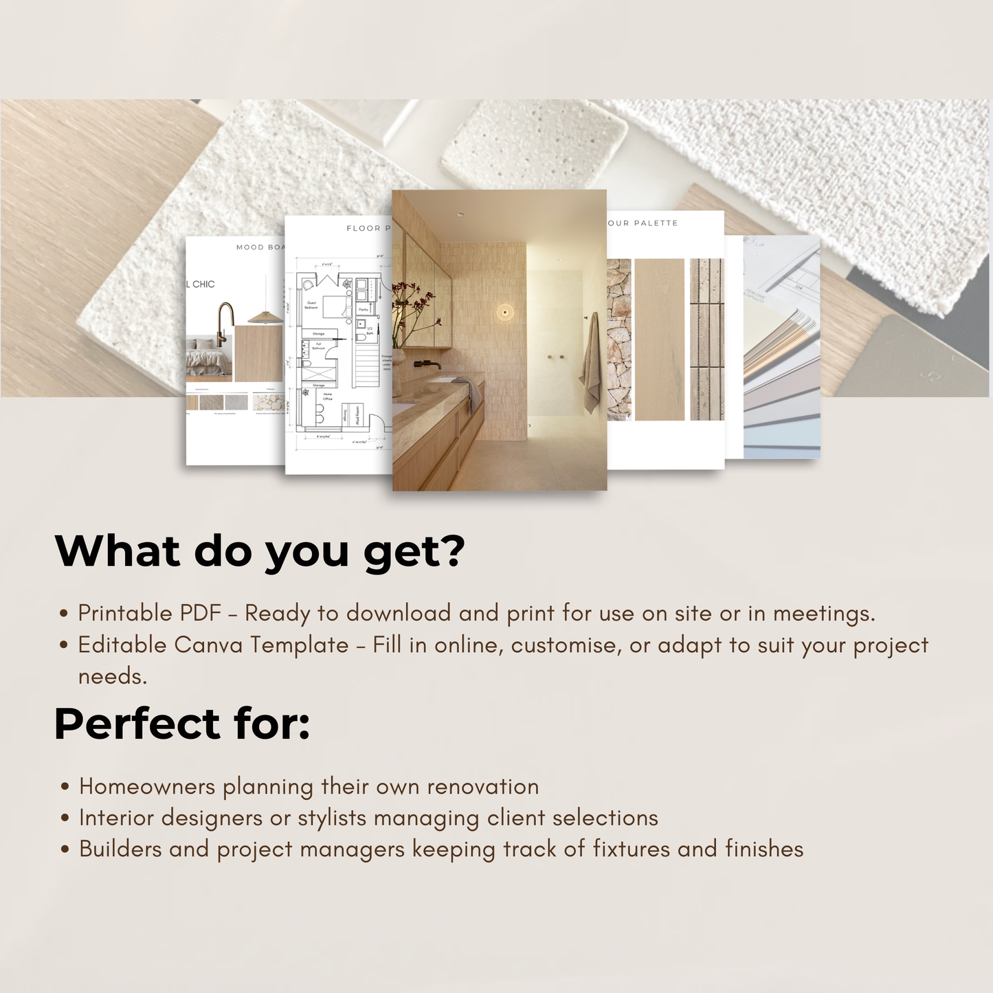 Bathroom Fixtures & Finishes Shopping List