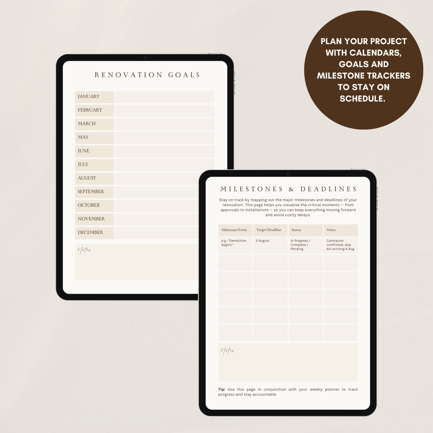 The Mini Renovation Planner