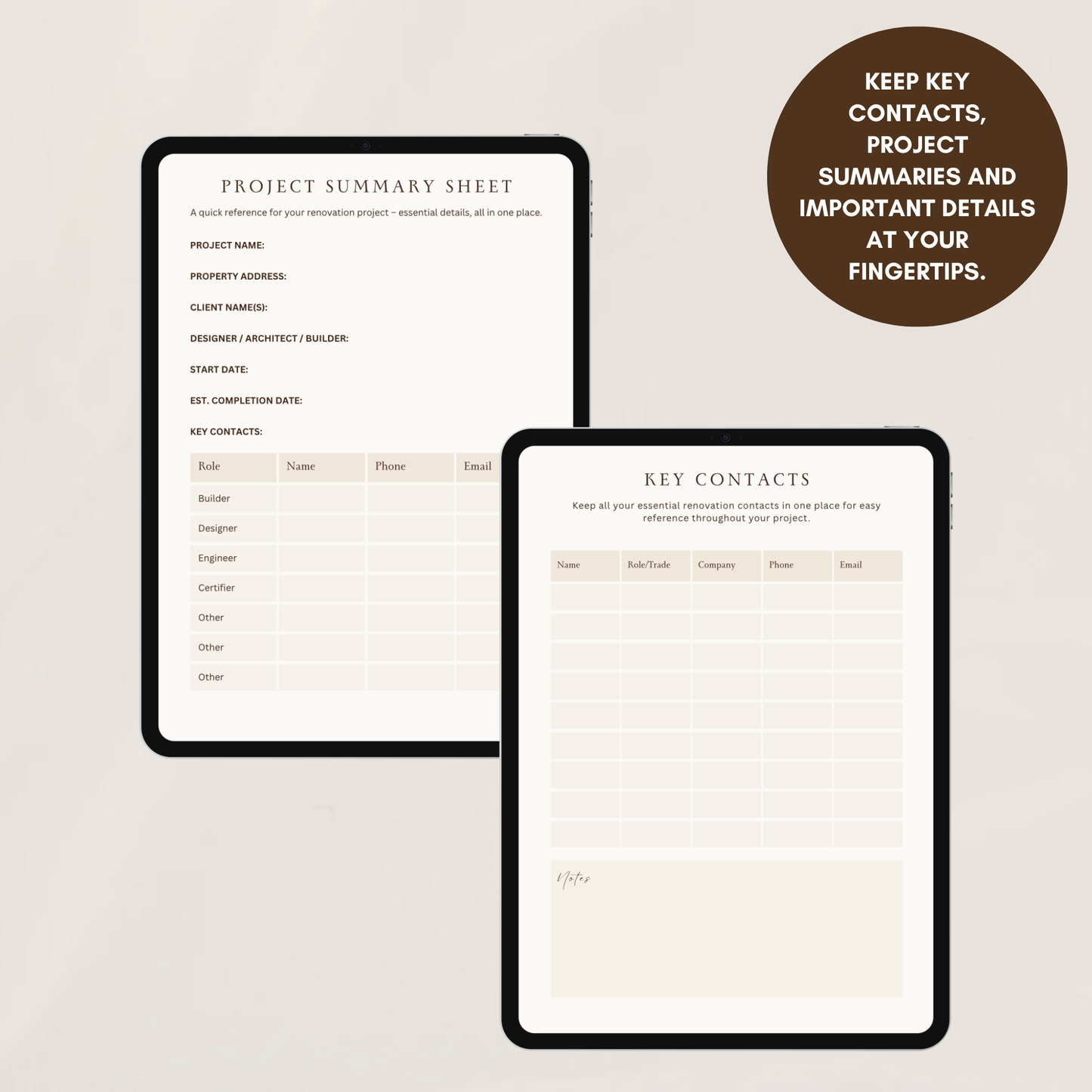 The Mini Renovation Planner