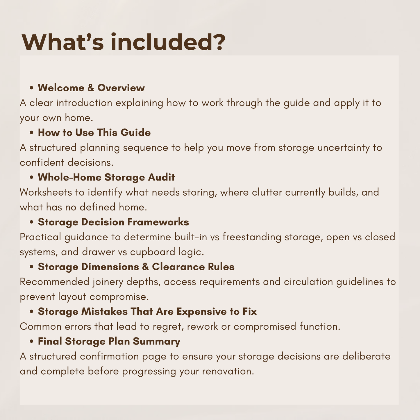Storage Planning and Decision Guide