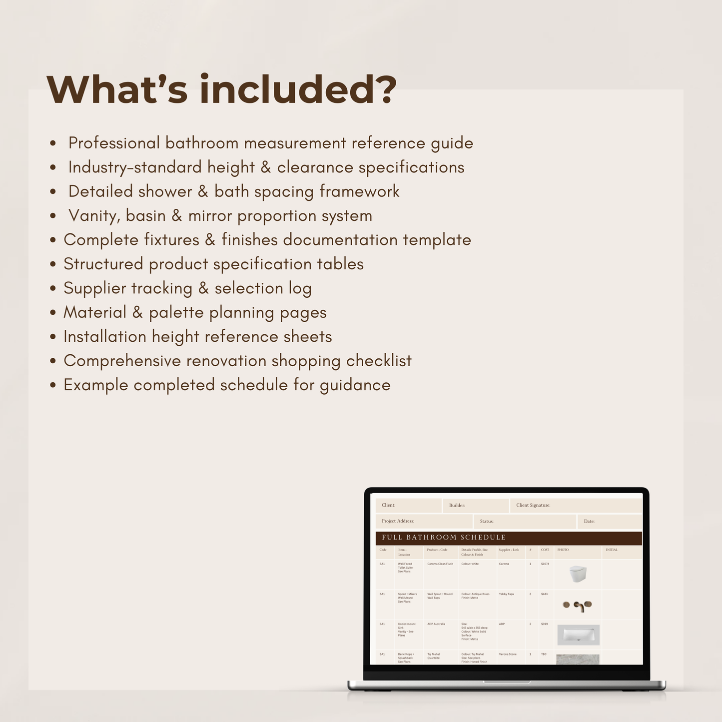 The Complete Bathroom Planning Pack