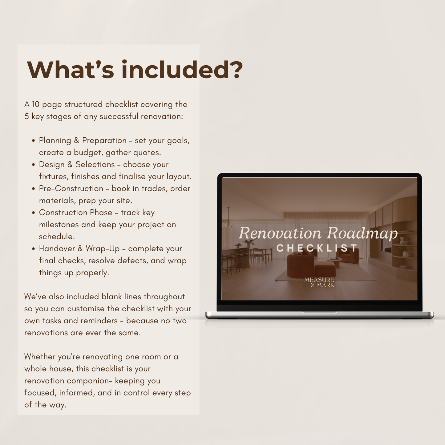 Renovation Roadmap Checklist | The step-by-step renovation guide for everyday renovators