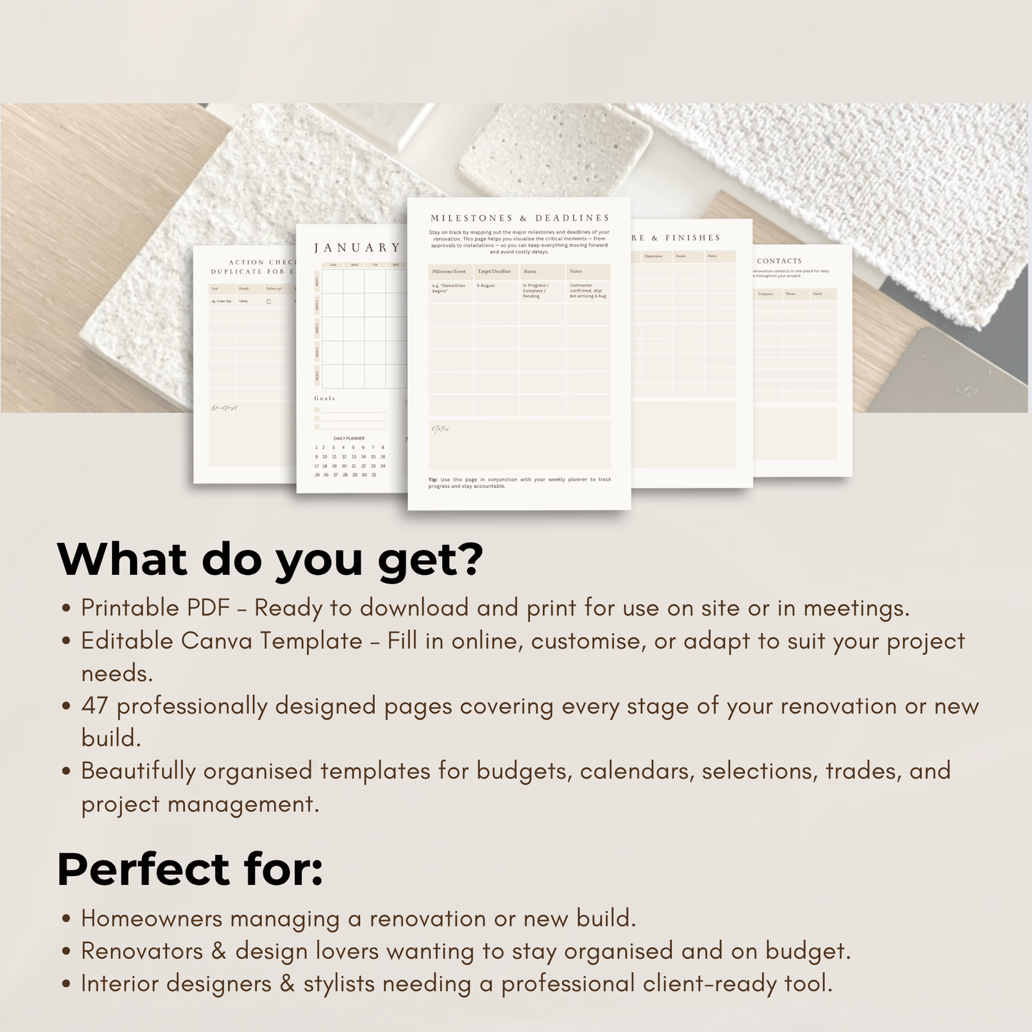 The Mini Renovation Planner