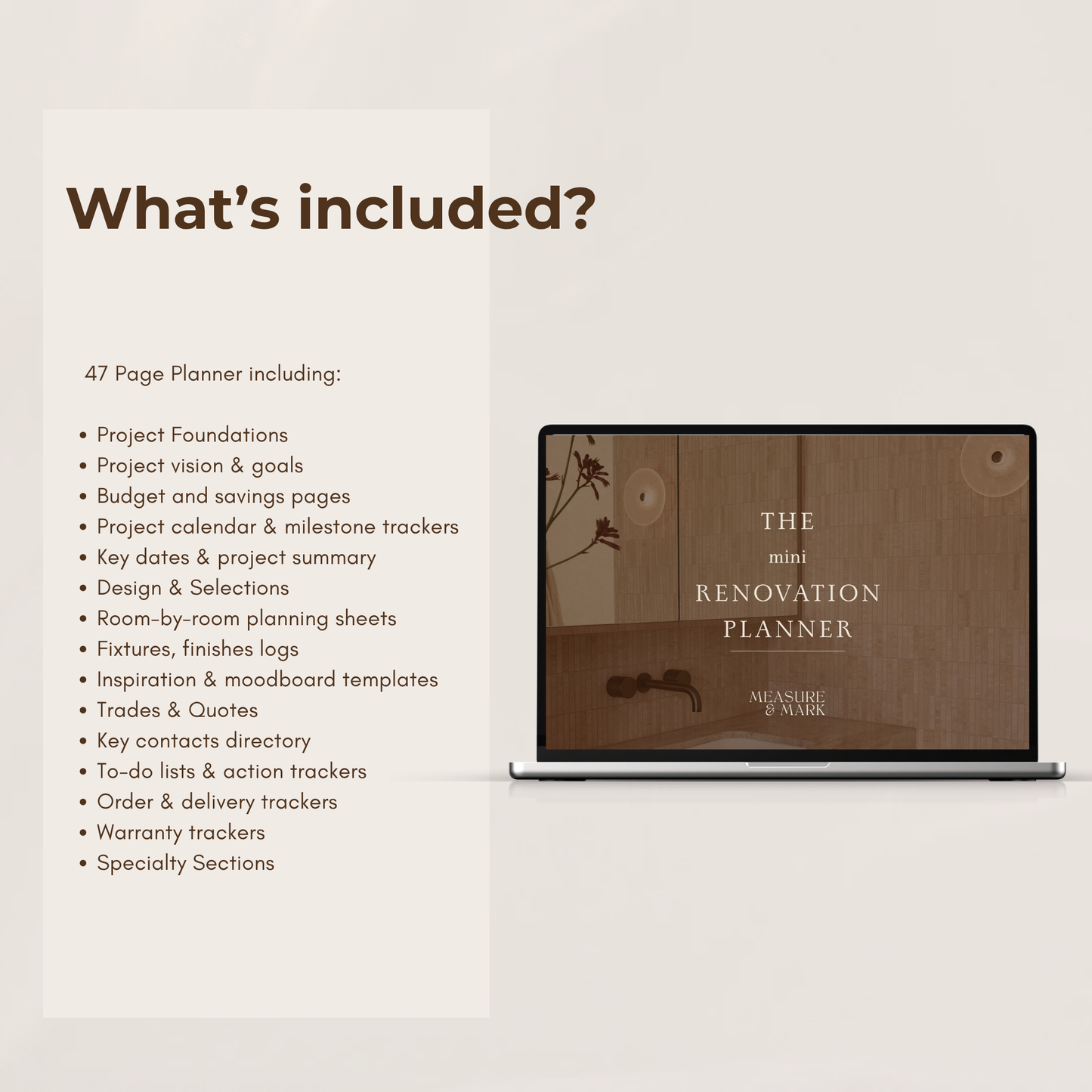 The Mini Renovation Planner